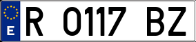 Trailer License Plate